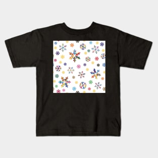 Colorful Snowflakes II Kids T-Shirt